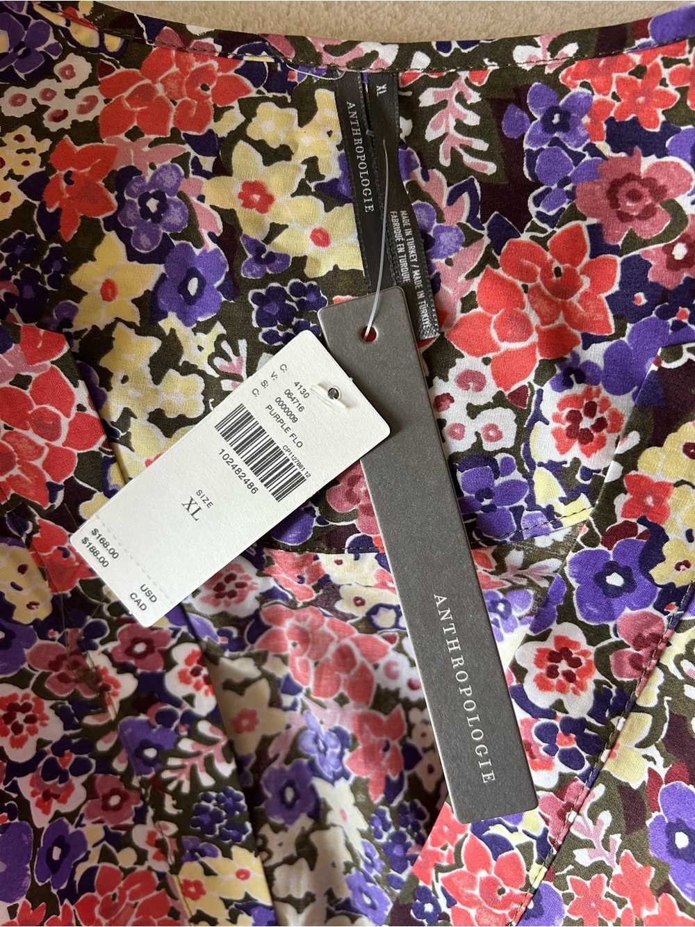 NWT Anthropologie Somerset Floral Tiered Maxi Dress w/Pockets. Adorable! Size XL - Picture 9 of 14